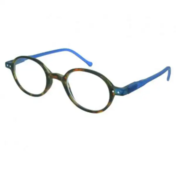 Campbell-Blue-Side-1 Reading Glasses - Unisex - Campbell - Tortoiseshell / Blue