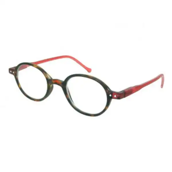 Campbell-Red-Side-1 Reading Glasses - Unisex - Campbell - Tortoiseshell / Red