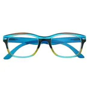 Carnival-Blue-Front-1 Reading Glasses - Unisex - Carnival - Blue / Multi