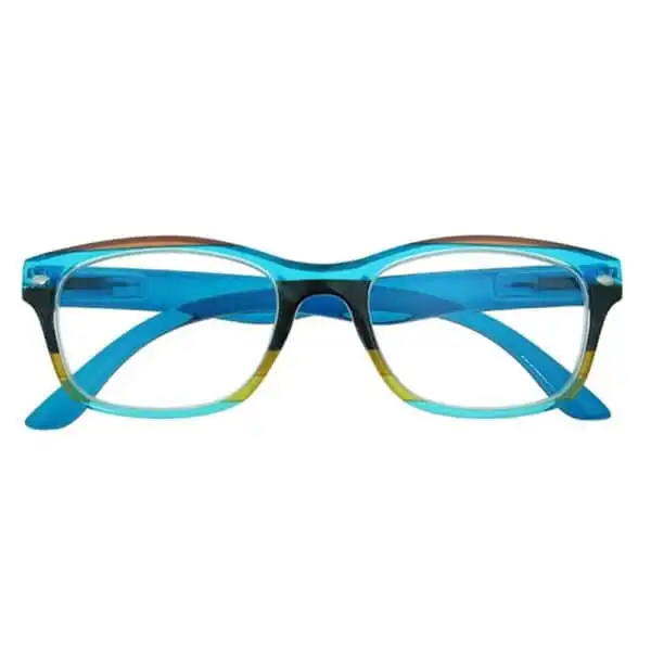 Carnival-Blue-Front-1 Reading Glasses - Unisex - Carnival - Blue / Multi