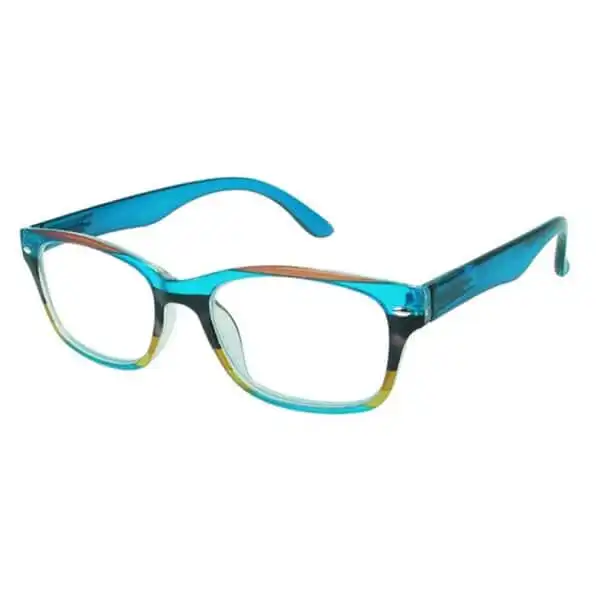 Carnival-Blue-Side-1 Reading Glasses - Unisex - Carnival - Blue / Multi