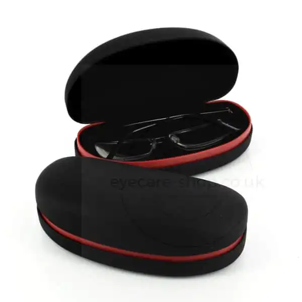 Dakota_Red_Water_Marked-1 Velcro Large Sports Glasses Case Black & Red