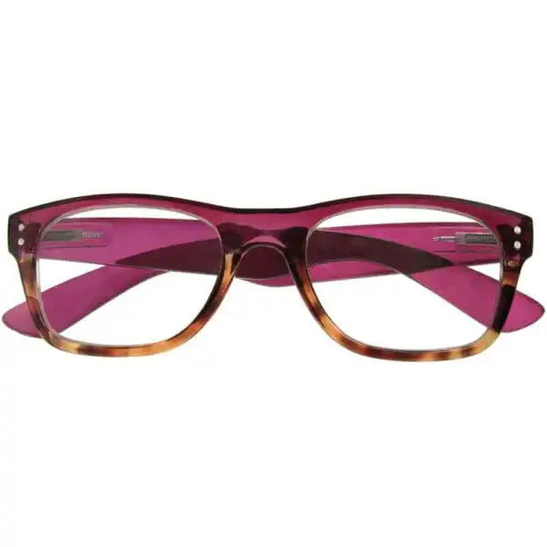 GL2156_Chester_Purple_TTS_Front-1 Reading Glasses - Womens - Purple&Tortoise Shell - Chester - Eyecare-Shop - 1