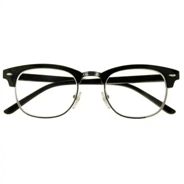 GL2170_Bromley_Black_Front_25e6650c-0a12-4701-8a10-786f71f1fa3d-1 +1.00 Reading Glasses - Unisex - Black - Bromley - Eyecare-Shop - 1