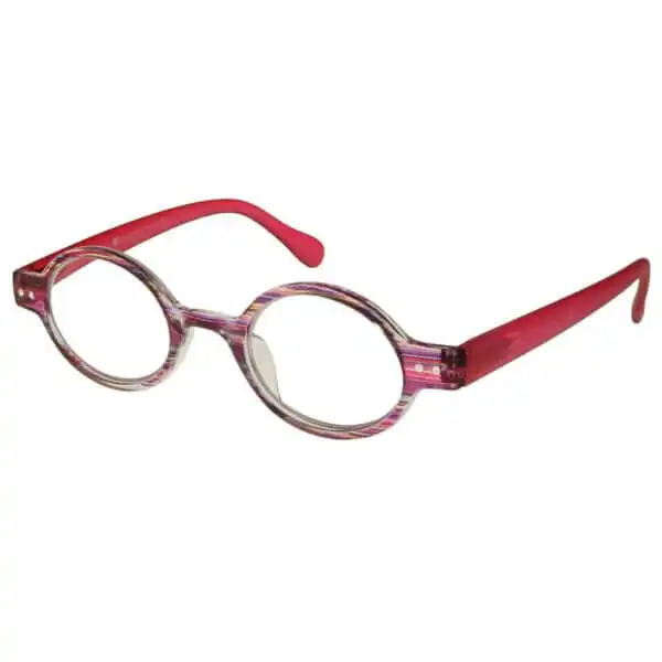 GL2177_Louvre_PNK +1.00 Reading Glasses - Womens - Pink Stripe - Louvre - Eyecare-Shop - 2