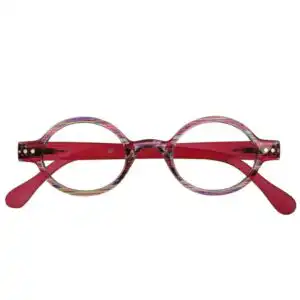 GL2177_Louvre_PNK_Front +1.00 Reading Glasses - Womens - Pink Stripe - Louvre - Eyecare-Shop - 1
