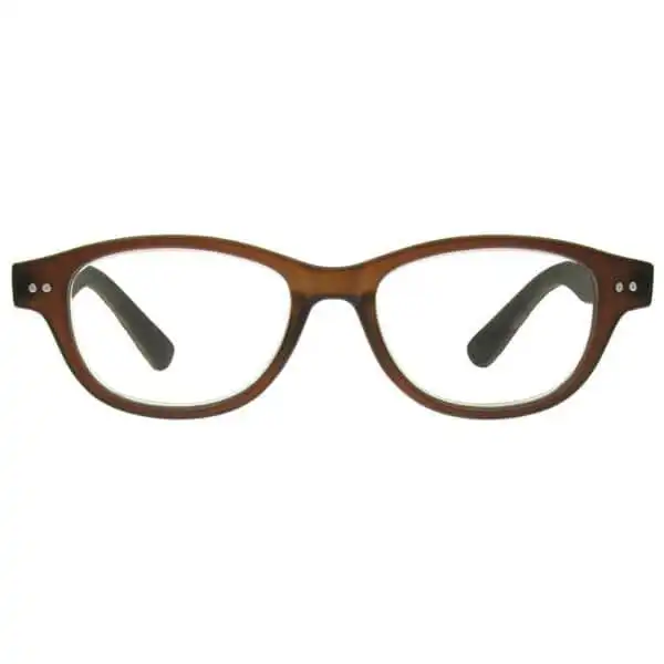GL2189_Rene_Dark_Brown_Front-1 +1.00 Reading Glasses - Unisex - Dark Brown - Rene - Eyecare-Shop - 1