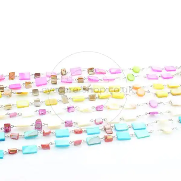 Glasses Chain 'Natural Shell Rectangular' - Eyecare-Shop - 1