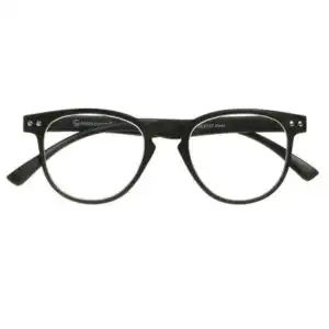 Kent-Black-Front-1 Reading Glasses - Unisex - Kent - Matt Black