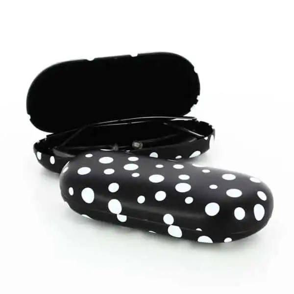 Polka Metal Glasses Case