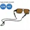 Terra_System_Adjustable_SM___ML_Combo_Black-1 Croakies Terra System Adjustable Combo - Black S/M and M/L End