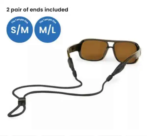 Terra_System_Adjustable_SM___ML_Combo_Black-1 Croakies Terra System Adjustable Combo - Black S/M and M/L End