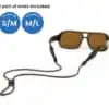 Terra_System_Adjustable_SM___ML_Combo_Brown-1 Croakies Terra System Adjustable Combo - Black S/M and M/L End
