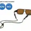 Terra_System_Adjustable_SM___ML_Combo_Hunter-1 Croakies Terra System Adjustable Combo - Black S/M and M/L End