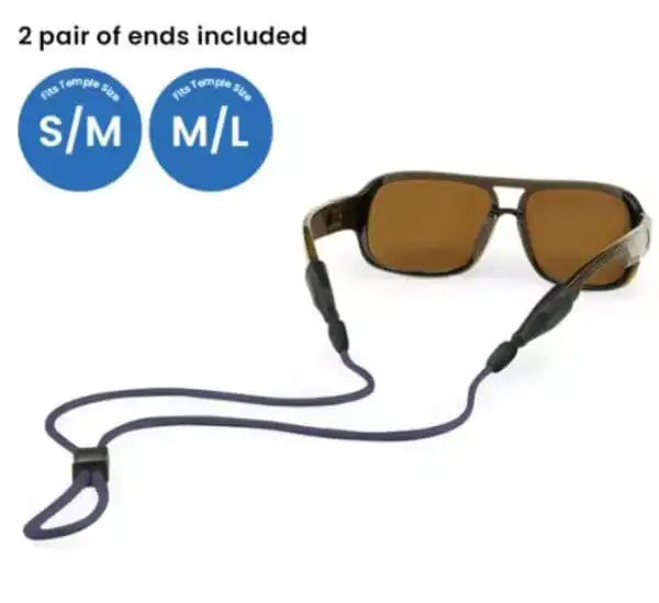 Terra_System_Adjustable_SM___ML_Combo_Navy-1 Croakies Terra System Adjustable Combo - Black S/M and M/L End