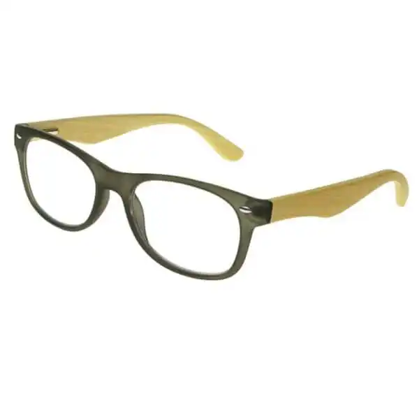 Reading Glasses - Unisex - Oakland - Bamboo / Grey