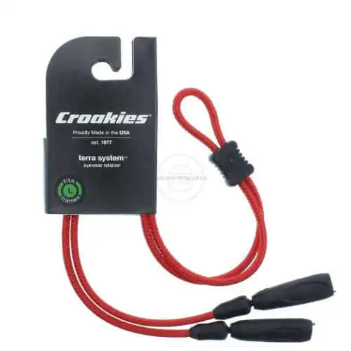 terra_XL_Red-1 Croakies Terra System Adjustable XL End Glasses Retainer for Large Frames